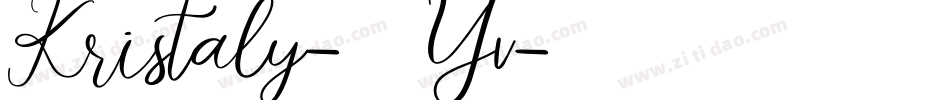Kristaly-65Yv字体转换