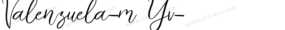 Valenzuela-m7Yv字体转换