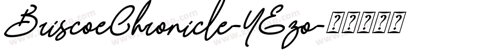 BriscoeChronicle-YEzo字体转换