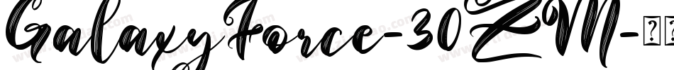 GalaxyForce-30ZM字体转换