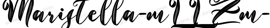 Maristella-mLLZm字体转换