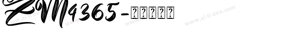 ZM4365字体转换