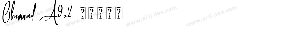 Chemnad-A9o2字体转换