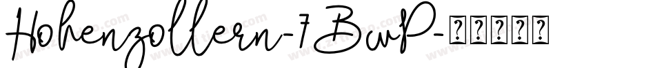 Hohenzollern-7BwP字体转换