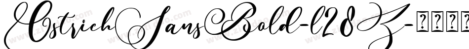 OstrichSansBold-l28Z字体转换