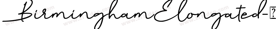 BirminghamElongated字体转换
