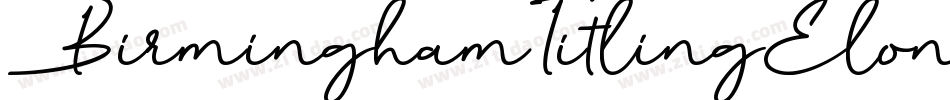 BirminghamTitlingElongated字体转换