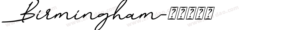 Birmingham字体转换