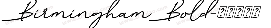 BirminghamBold字体转换