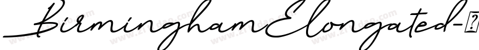 BirminghamElongated字体转换