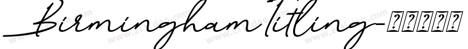 BirminghamTitling字体转换