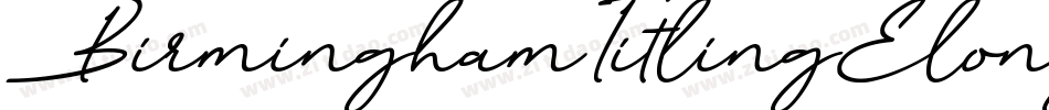 BirminghamTitlingElongated字体转换