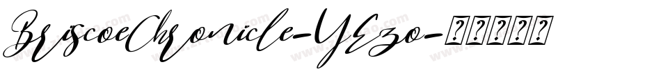 BriscoeChronicle-YEzo字体转换