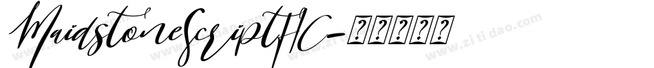 MaidstoneScriptHC字体转换