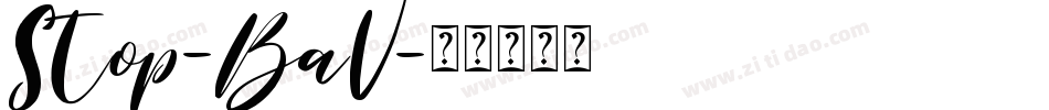 Stop-BaV字体转换