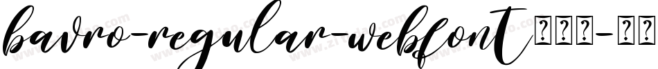 bavro-regular-webfont生成器字体转换