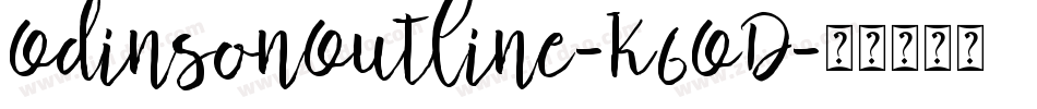 OdinsonOutline-K6OD字体转换