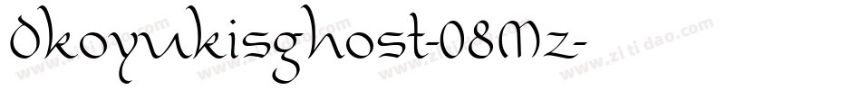 Dkoyukisghost-08Mz字体转换