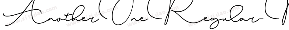 AnotherOneRegular-MMln字体转换