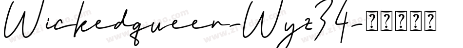 Wickedqueen-Wyz34字体转换