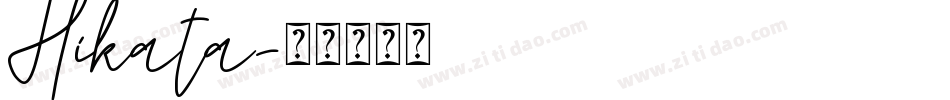 Hikata字体转换