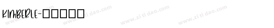 kimberle字体转换