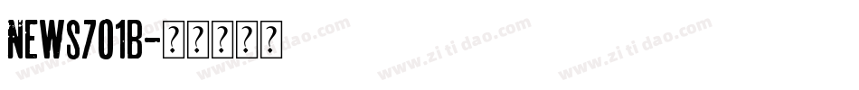 News701b字体转换