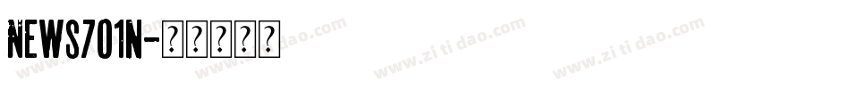 News701n字体转换