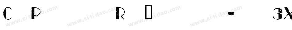 CfParisRegular-ll3X字体转换
