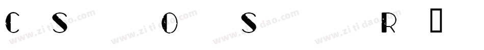 CfSameOldStoryRegular-eKlm字体转换
