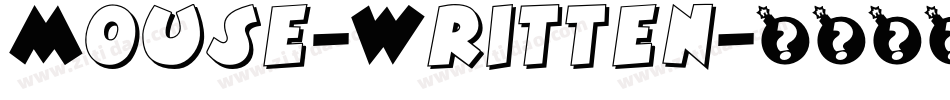 Mouse-Written字体转换