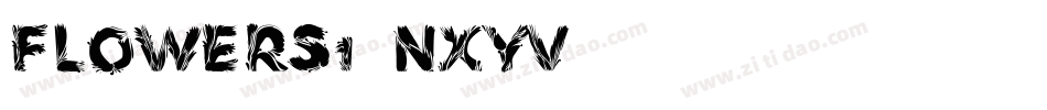 Flowers1-nXyV字体转换