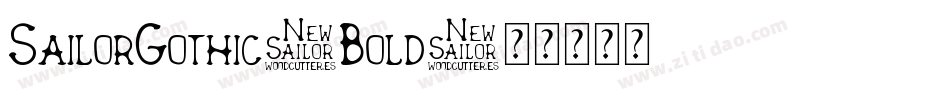 SailorGothic-Bold字体转换
