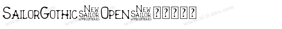 SailorGothic-Open字体转换