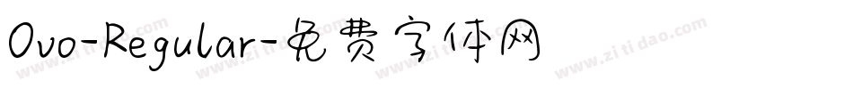 Ovo-Regular字体转换