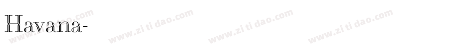 Havana字体转换