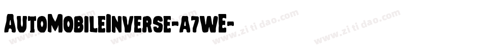 AutoMobileInverse-a7wE字体转换