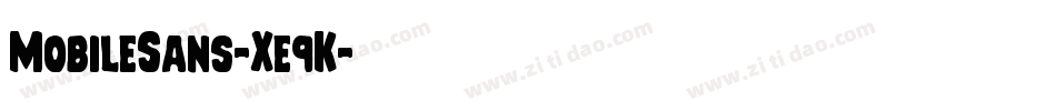 MobileSans-Xe9K字体转换