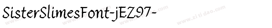 SisterSlimesFont-jEZ97字体转换