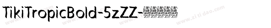 TikiTropicBold-5zZZ字体转换