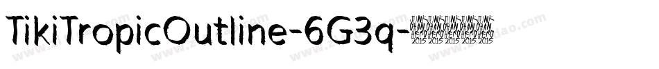 TikiTropicOutline-6G3q字体转换