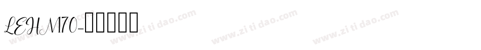 LEHN170字体转换