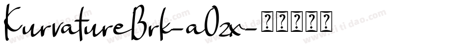KurvatureBrk-aOzx字体转换