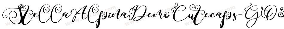 StellaAlpinaDemoCutecaps-GO3YO字体转换