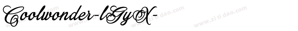 Coolwonder-lGyX字体转换