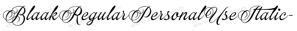 BlaakRegularPersonalUseItalic-lyXy字体转换 BlaakRegularPersonalUseItalic-lyXy字体转换