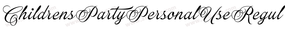 ChildrensPartyPersonalUseRegular-OjEp字体转换