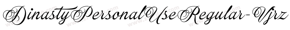 DinastyPersonalUseRegular-Vjrz字体转换