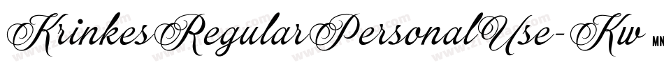 KrinkesRegularPersonalUse-Kw0X字体转换