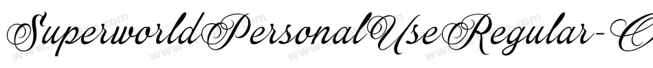 SuperworldPersonalUseRegular-Oj6O字体转换